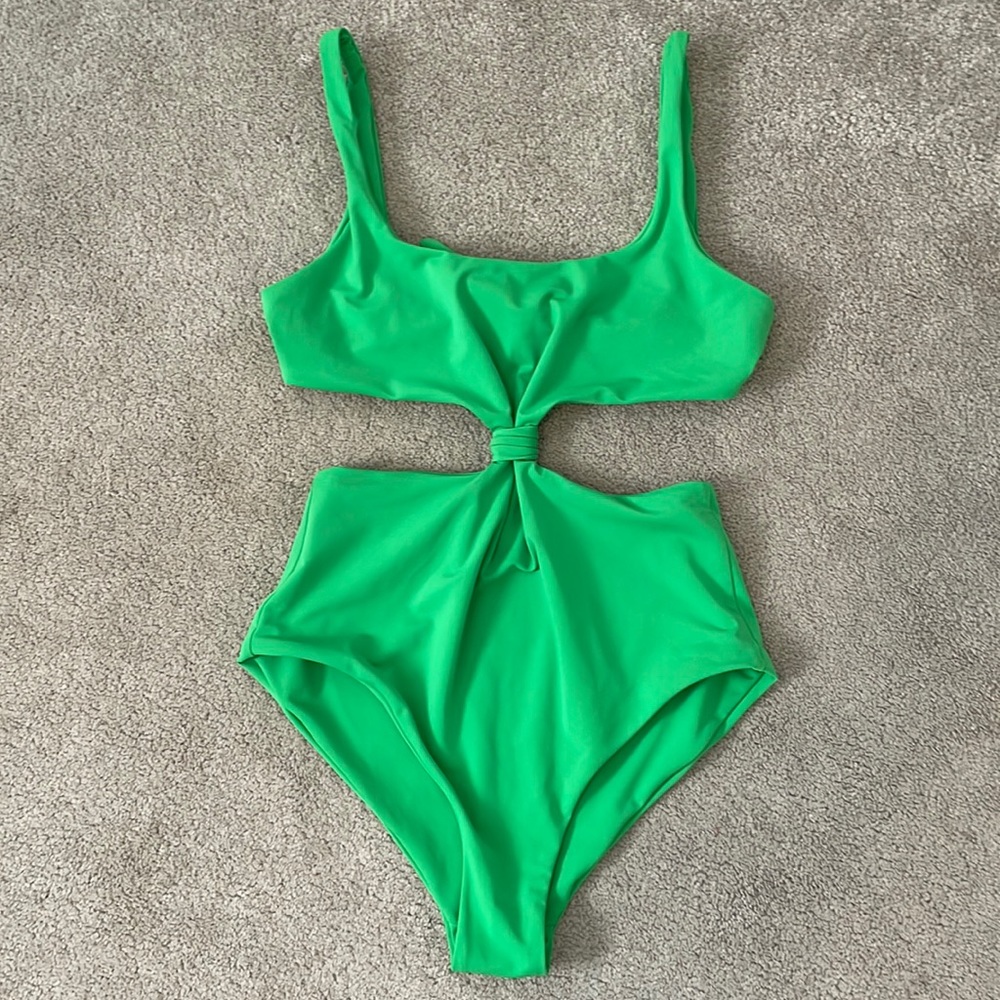 Mara Hoffman Knot Front Cutout One Piece